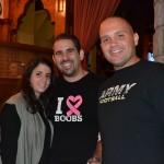 Jon in IHeartBoobs Black T-Shirt