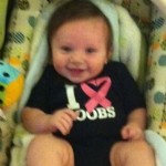 Jaxon in Baby Onesie